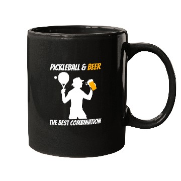 Discover Pickleball & Beer The Best Combination Fun Graphic Mugs