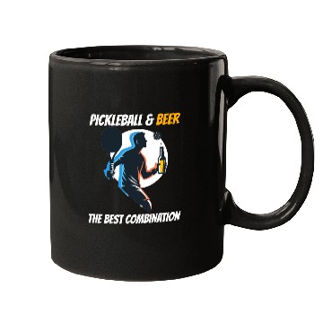 Discover Pickleball & Beer The Best Combination Fun Graphic Mugs