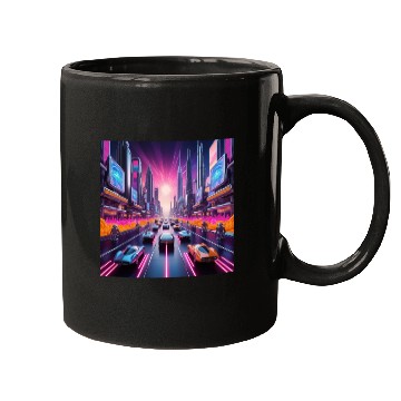 Discover Neon Nostalgia 2084 Mugs