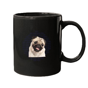 Discover Pug Life, Low Poly Pug Mugs