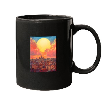 Discover Sunset in Dublin Ireland Mugs