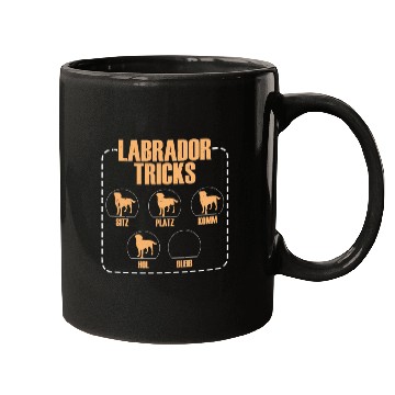 Discover LABRADOR TRICKS Funny Labrador Retriever Dog Mugs