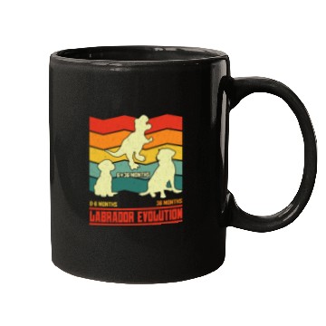 Discover Labrador Lover LABRADOR EVOLUTION Funny Mugs