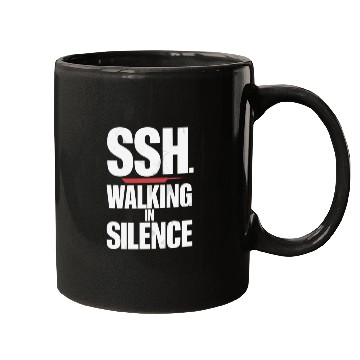 Discover SSH. Silent Walking In Silence Serenity Mugs