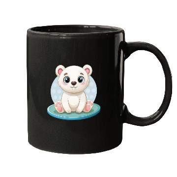 Discover polar bear cub Mugs