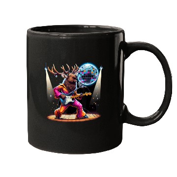 Discover Disco Ball Guitar Elk Mugs