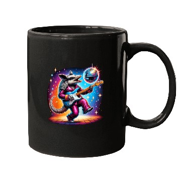 Discover Disco Ball Guitar Armadillo Mugs