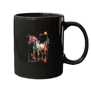 Discover Unicorn Rainbow Animal Illustration Mugs