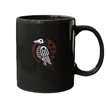 Discover The Bone Raven japanese mystical bird Mugs
