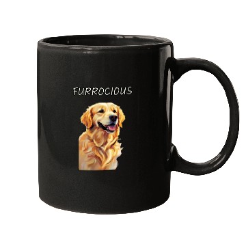Discover Furrocious Golden Retriever Mugs