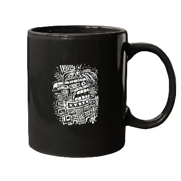 Discover Aztec God Ancient Mythology Tezcatlipoca Eagle Mugs