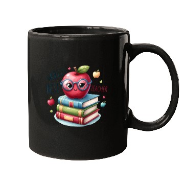 Discover Worlds Best Teacher Apple And Books For Teacher Mugs