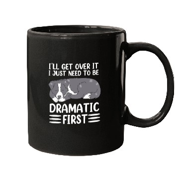 Discover Ill Get Over It Dog Pun Funny Border Collie Mugs