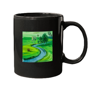 Discover Serene River Path Mugs