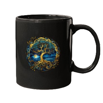 Discover Irish Nordic Celtic Tree of Life Yggdrasil Mugs
