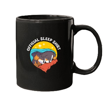 Discover Funny Bernese Dog Sleeping Official Sleep Mugs