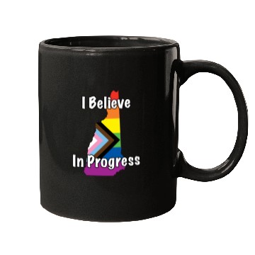 Discover New Hampshire Pride Believe in Progress Flag Mugs