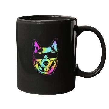 Discover Retro Australian Cattle Dog With Sunglasses Mugs
