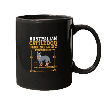 Discover Blue Heeler Australian Barking Logic Cattle Dog Mugs