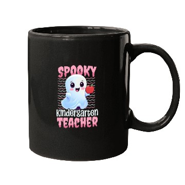Discover Kindergarten Teacher Spooky Kindergarten Teacher Mugs
