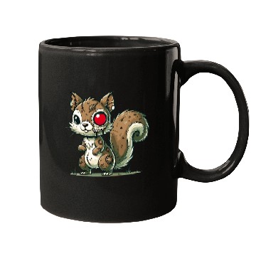 Discover scary zombie squirrel for Halloween fun Mugs