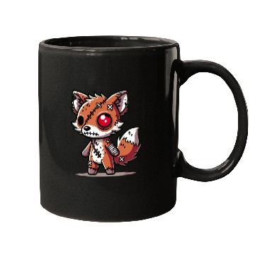 Discover scary zombie fox for Halloween fun Mugs