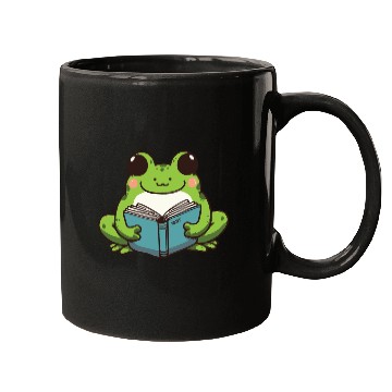 Discover cute book lover frog Mugs
