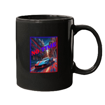 Discover Car speeding through the city Mugs