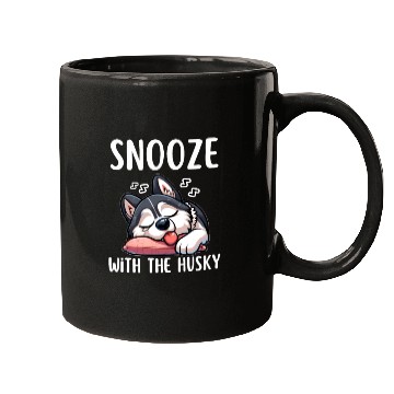 Discover Snooze with the husky |Snooze Mode Husky Edition Mugs