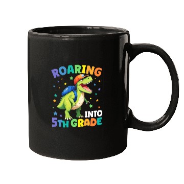 Discover Roaring 5th Grade Dinosaur T Rex Back To School Mugs