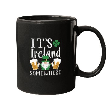 Discover Its Ireland Somewhere Irish Gnome St Patrick's Day Mugs