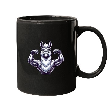 Discover Strong llama alpaca workout fitness bodybuilder Mugs