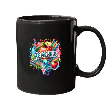 Discover Colorful Back To School Teacher and Octopus Mugs