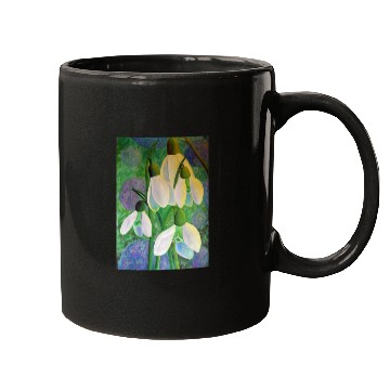 Discover Snowdrops in Space Painting Mugs
