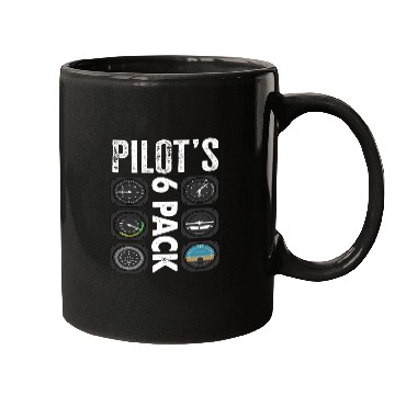Discover Pilots 6 Pack Funny Pilot Mugs
