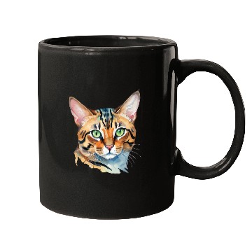 Discover Leopard Cat Watercolor Mugs