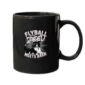 Discover Flyball Where Speed Meets Bark Border Collie Dog Mugs