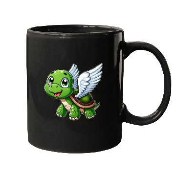Discover Turtle Angel Wings Halo Farm Farmer Mugs