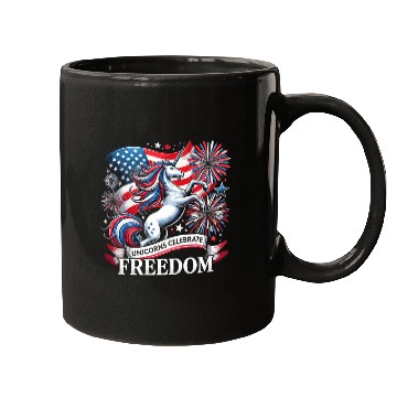 Discover Star-Spangled Unicorn with American Pride and Mugs
