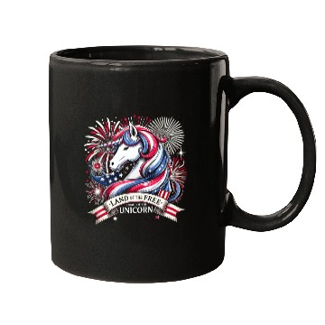 Discover Star-Spangled Unicorn with American Pride and Mugs