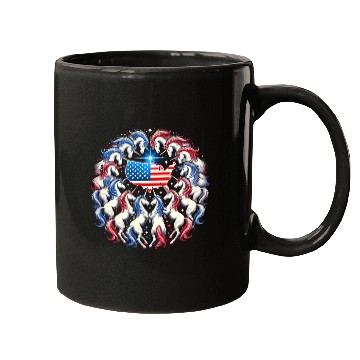 Discover Star-Spangled Unicorn with American Pride and Mugs