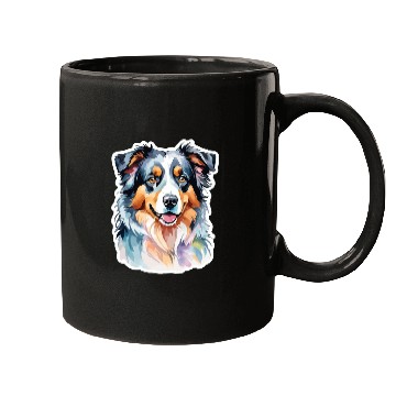 Discover Australian Shepherd Watercolor Mugs