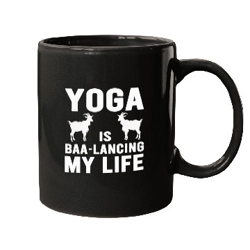 Discover Goat Yoga Balancing My Life Mugs