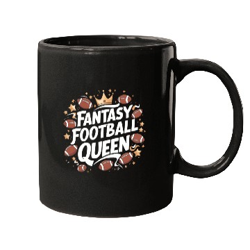 Discover fantasy football queen 2024 Mugs