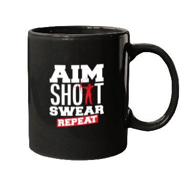 Discover Bow Aiming Swear Archery Mugs