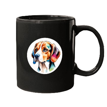 Discover Beagle Watercolor Mugs