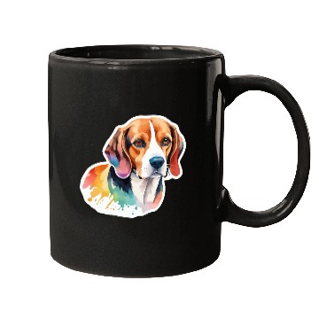 Discover Beagle Watercolor Mugs