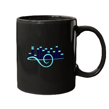 Discover Music Production Studio Clef Note Waveform Equaliz Mugs