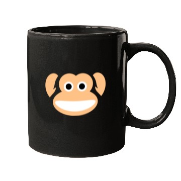 Discover Cute Monkey Whole Face Ape Animal Primate Lover Mugs