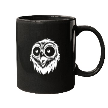 Discover Scared Horror Bird Drawing Mugs